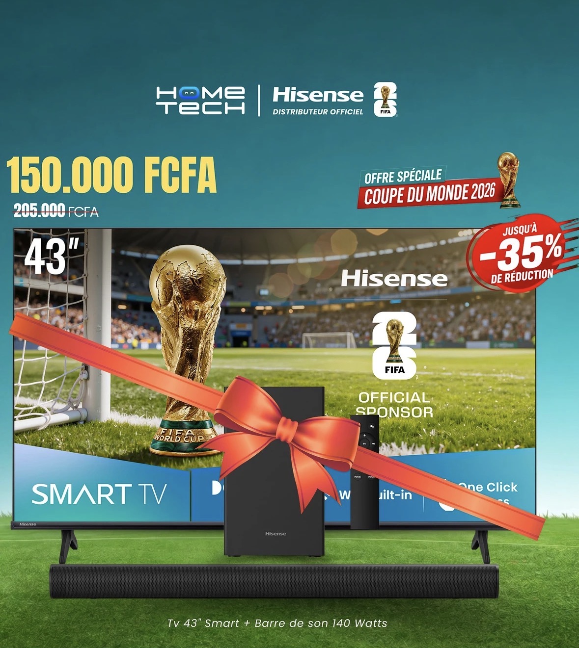 SMART TV 43 pouces 
